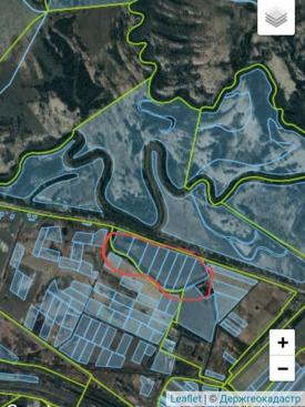 16 гектарів на березі Латориці біля Чопа