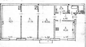3-кімнатна квартира в старому центрі міста, Православна наб.